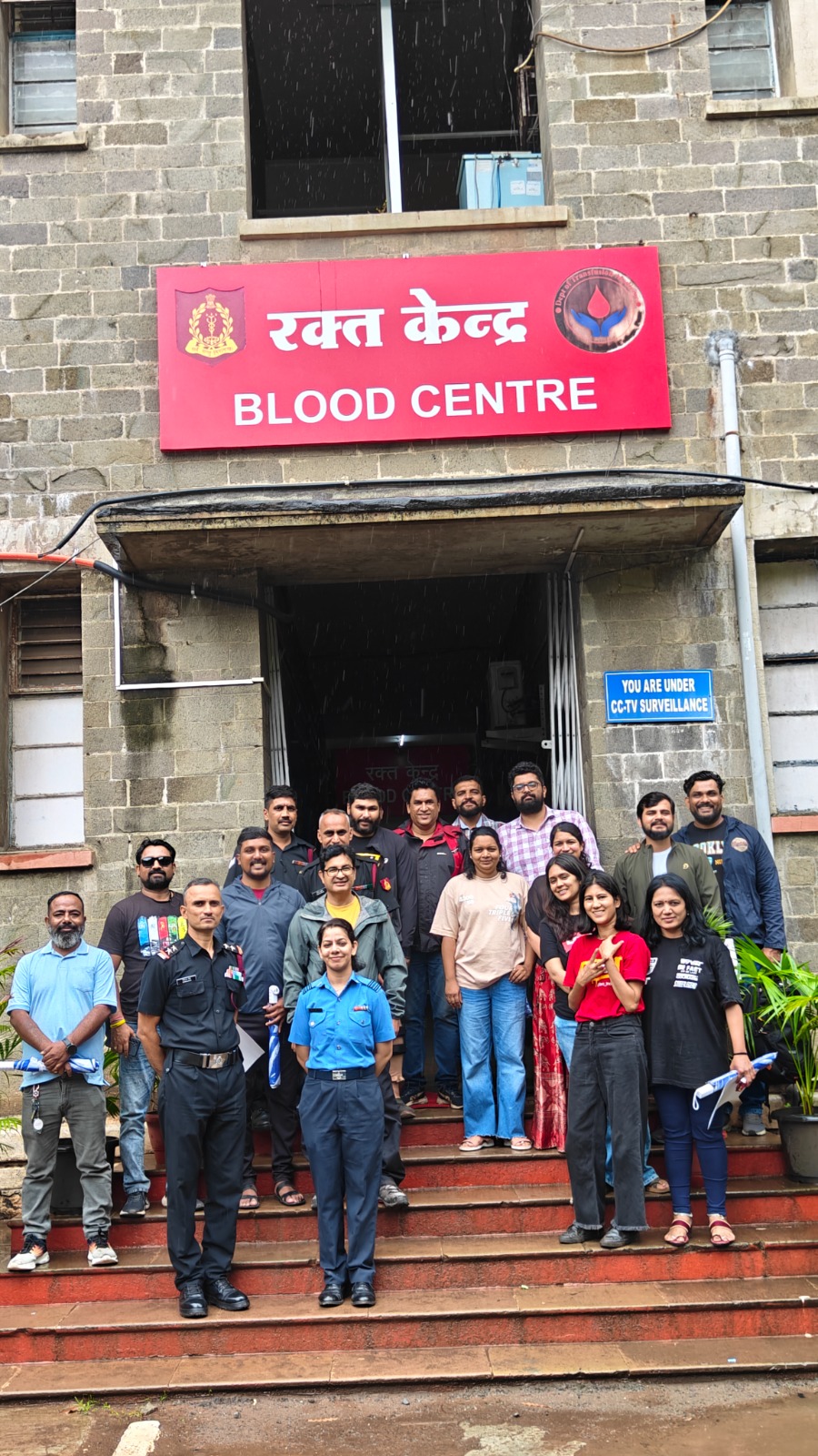 BRC riders at a blood donation drive