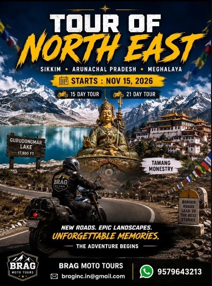 Tour of North East 2026 — Sikkim, Arunachal Pradesh, Meghalaya poster