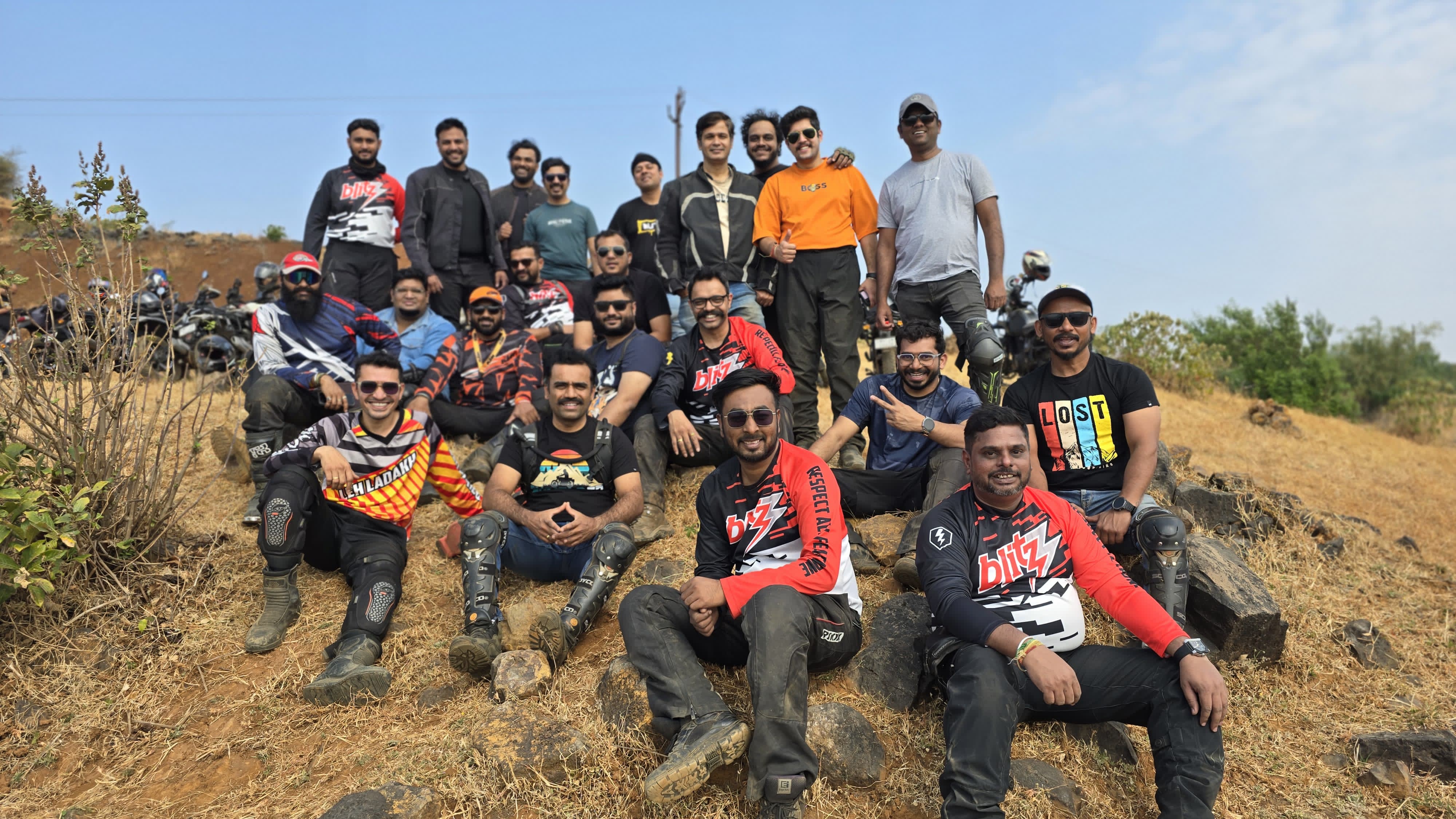 BRC riders at Dighi Top